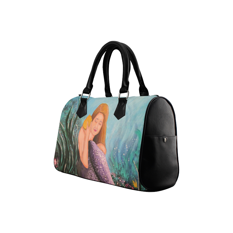 Mermaid Under The Sea Boston Handbag (Model 1621)