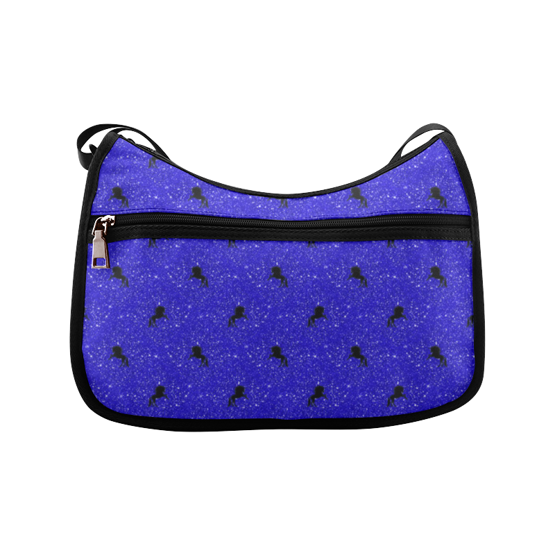 unicorn pattern blue by JamColors Crossbody Bags (Model 1616)