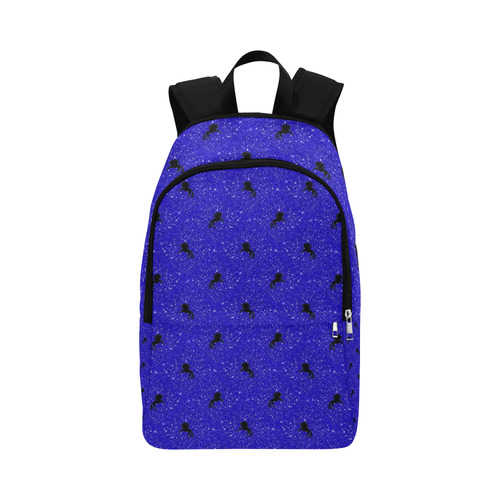 unicorn pattern blue by JamColors Fabric Backpack for Adult (Model 1659)