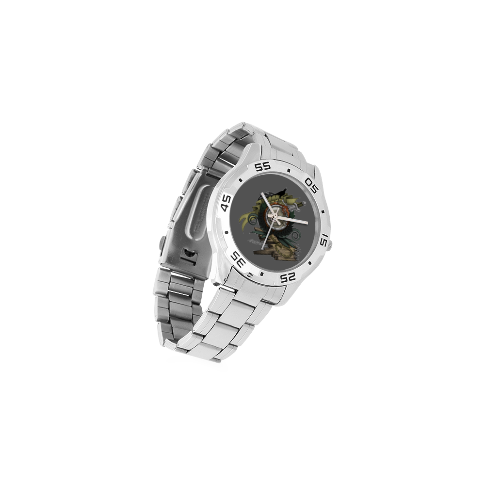 End Of Time Men's Stainless Steel Analog Watch(Model 108)