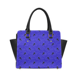 unicorn pattern blue by JamColors Classic Shoulder Handbag (Model 1653)