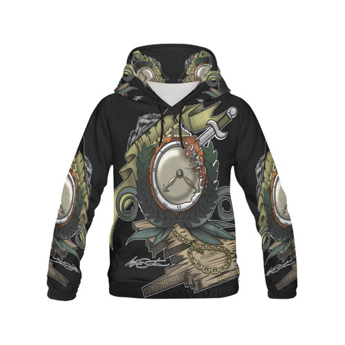 End Of Time All Over Print Hoodie for Men (USA Size) (Model H13)