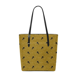 unicorn pattern golden by JamColors Euramerican Tote Bag/Small (Model 1655)