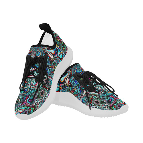 VanGogh Swirl - Jera Nour Dolphin Ultra Light Running Shoes for Women (Model 035)