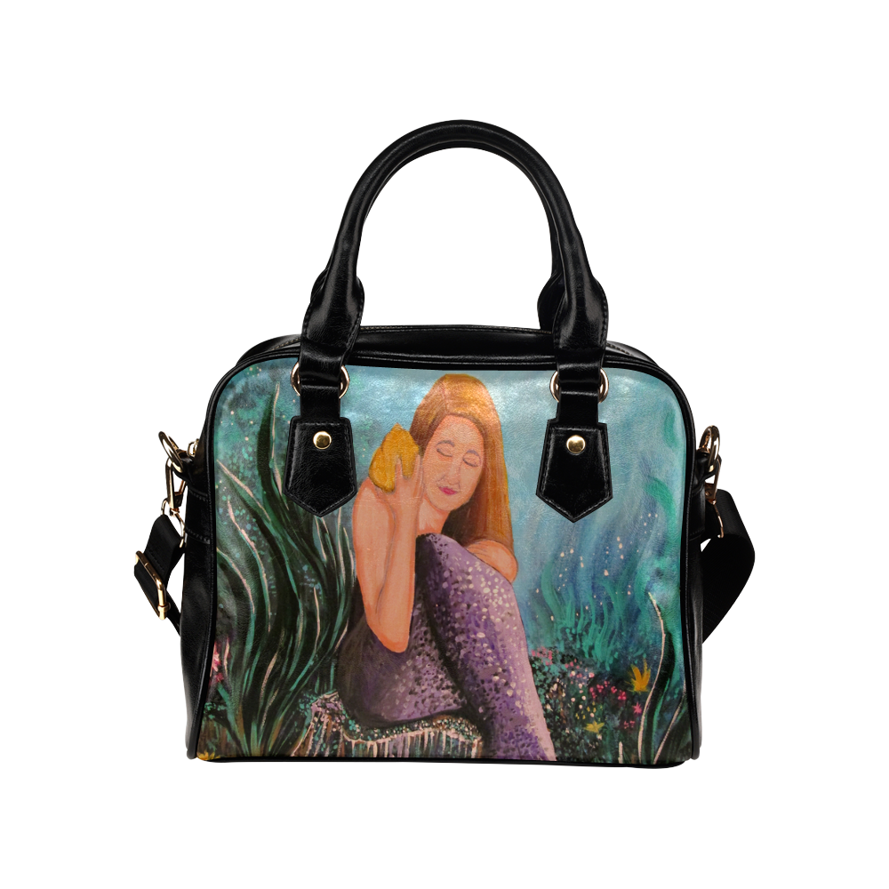 Mermaid Under The Sea Shoulder Handbag (Model 1634)