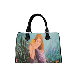 Mermaid Under The Sea Boston Handbag (Model 1621)