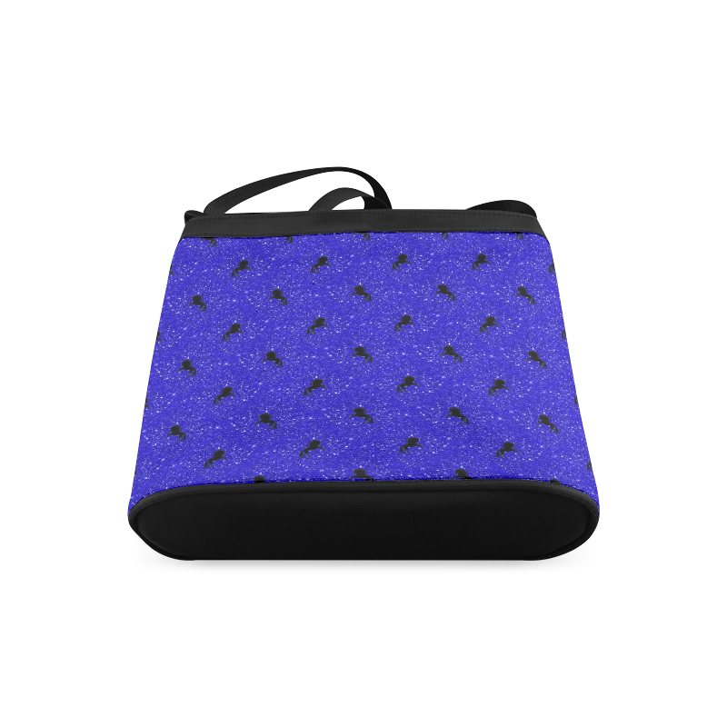 unicorn pattern blue by JamColors Crossbody Bags (Model 1613)