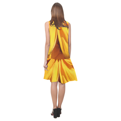 Halse Sleeveless Splicing Shift Dress(Model D17)