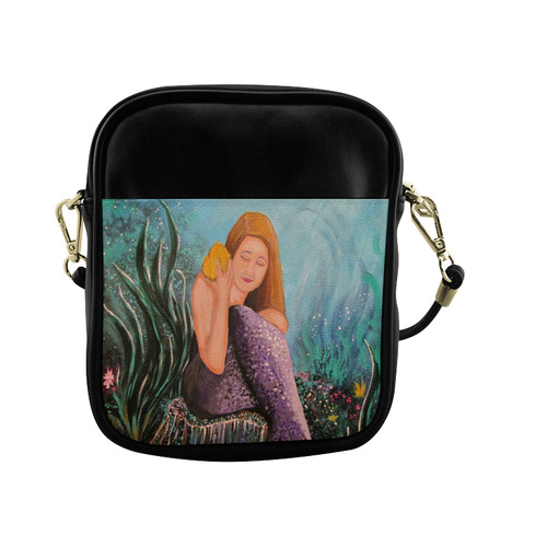 Mermaid Under The Sea Sling Bag (Model 1627)