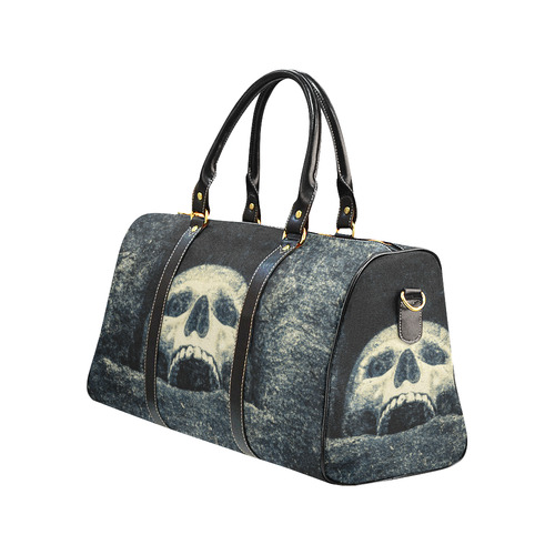 White Human Skull In A Pagan Shrine Halloween Cool New Waterproof Travel Bag/Small (Model 1639)
