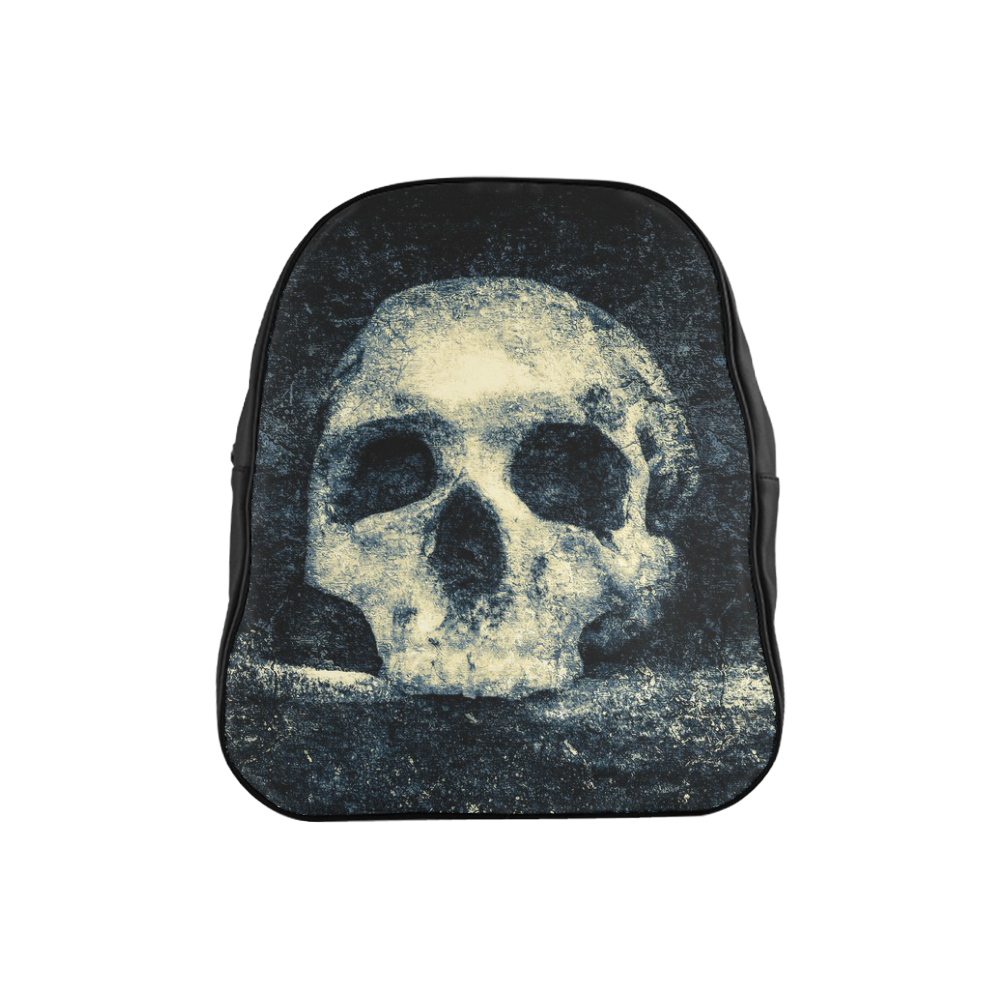 Man Skull In A Savage Temple Halloween Horror School Backpack (Model 1601)(Small)
