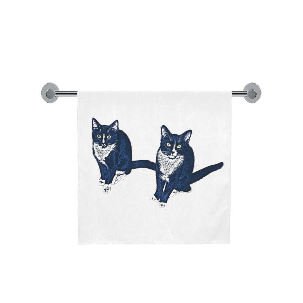Two Blue Cats Bath Towel 30"x56"