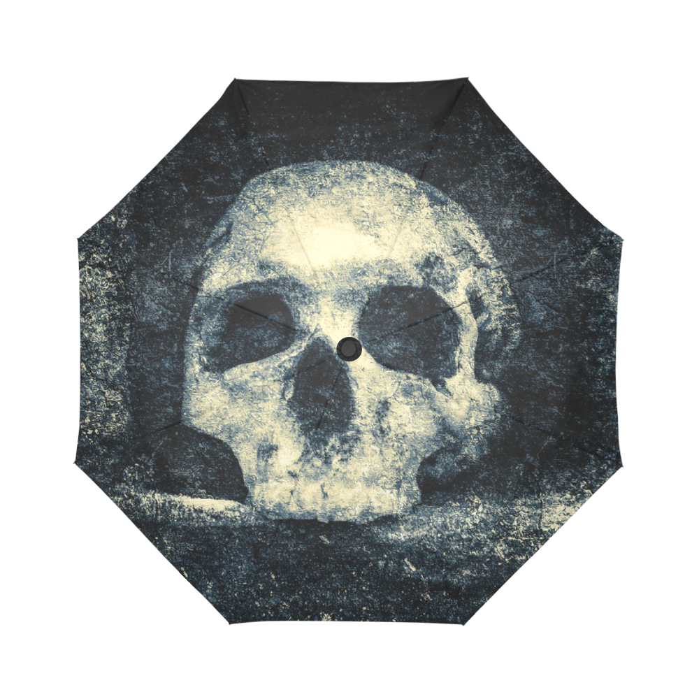 Man Skull In A Savage Temple Halloween Horror Auto-Foldable Umbrella (Model U04)