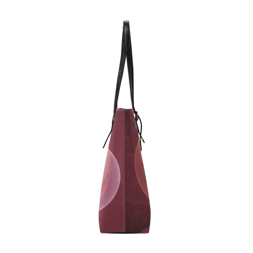Movement Abstract Modern Wine Red Pink Fractal Art Euramerican Tote Bag/Small (Model 1655)