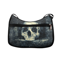 Man Skull In A Savage Temple Halloween Horror Crossbody Bags (Model 1616)