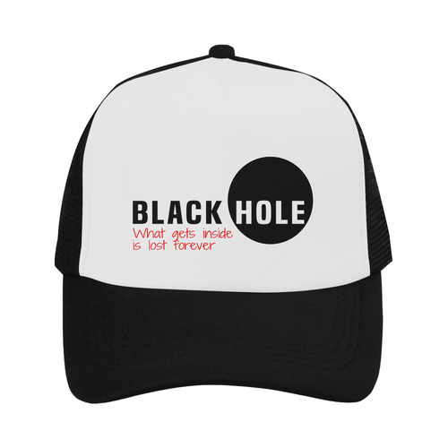 Black Hole - What Gets Inside Is Lost Forever Red Trucker Hat