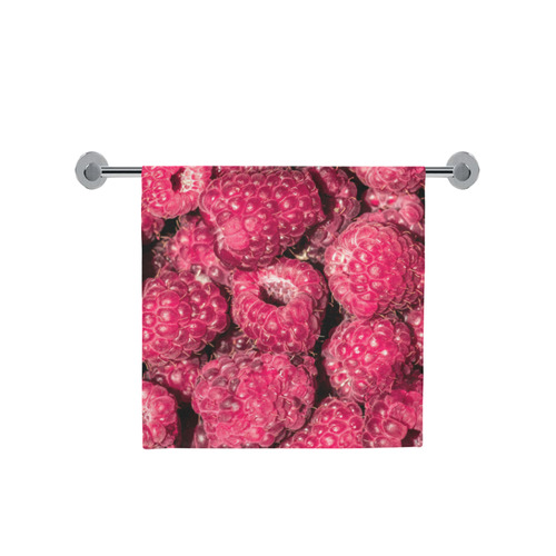 Red Fresh Raspberry Yummy Summer Fruits Bath Towel 30"x56"