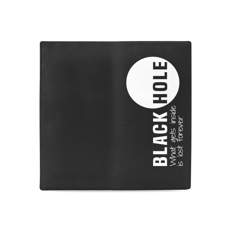 Black Hole - What Gets Inside Is Lost Forever Women's Leather Wallet (Model 1611)