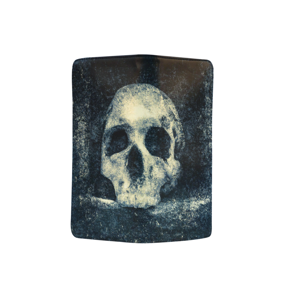 Man Skull In A Savage Temple Halloween Horror Men's Clutch Purse （Model 1638）