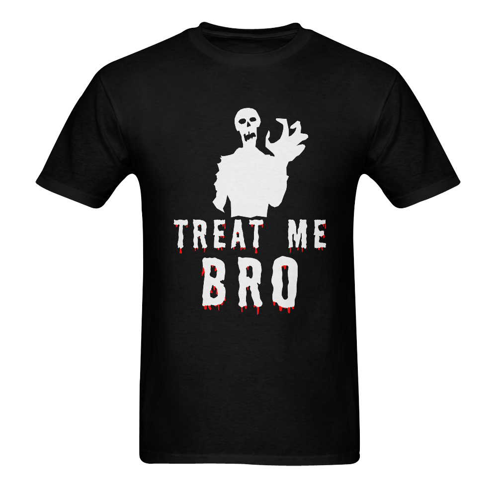 Halloween Zombie Monster Treat Me, Bro Men's T-Shirt in USA Size (Two Sides Printing)