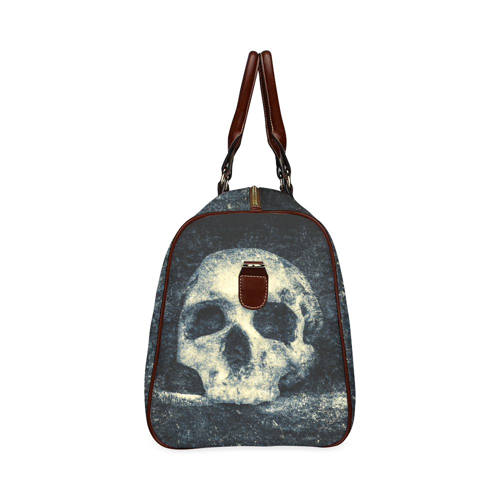 Man Skull In A Savage Temple Halloween Horror Waterproof Travel Bag/Large (Model 1639)