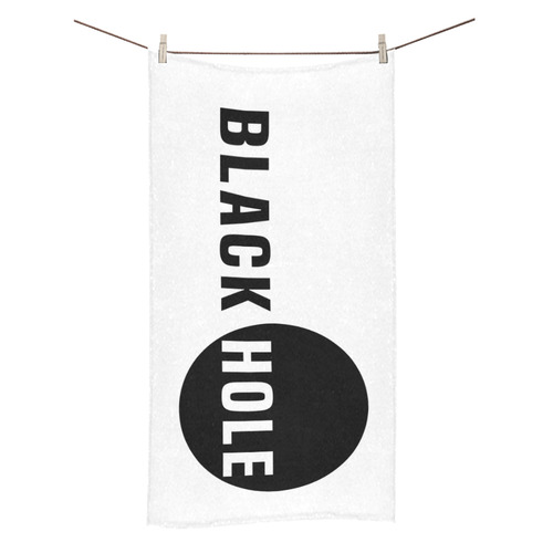 Black Hole Funny Conceptual Art For White Products Bath Towel 30"x56"