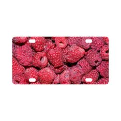 Fresh Yummy Raspberries Classic License Plate