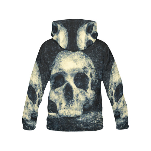 Man Skull In A Savage Temple Halloween Horror All Over Print Hoodie for Men (USA Size) (Model H13)