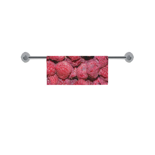Red Fresh Raspberry Yummy Summer Fruits Square Towel 13“x13”