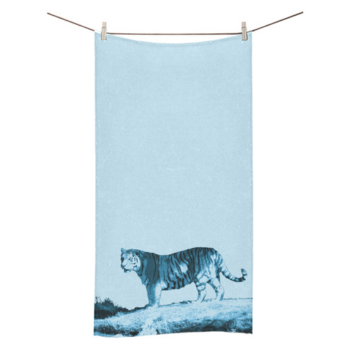 Blue Tiger Bath Towel 30"x56"