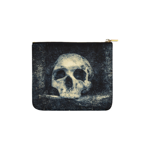 Man Skull In A Savage Temple Halloween Horror Carry-All Pouch 6''x5''