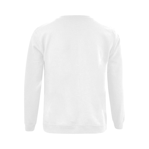 Santa's Glow Stix Lit Edition Sosa White Gildan Crewneck Sweatshirt(NEW) (Model H01)