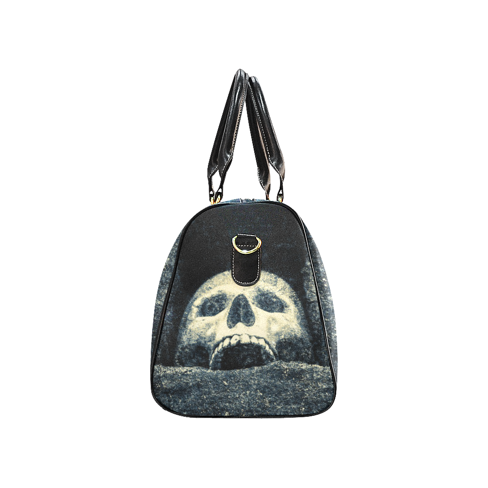 White Human Skull In A Pagan Shrine Halloween Cool New Waterproof Travel Bag/Large (Model 1639)
