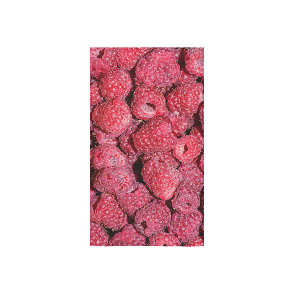 Red Fresh Raspberry Yummy Summer Fruits Custom Towel 16"x28"