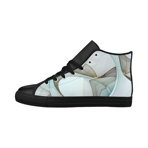 Abstract Modern Turquoise Brown Gold Elegance Aquila High Top ...