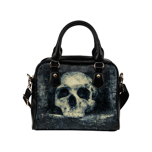 Man Skull In A Savage Temple Halloween Horror Shoulder Handbag (Model 1634)