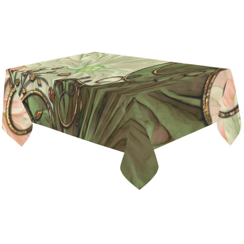 Wonderful vintage design Cotton Linen Tablecloth 60"x120"