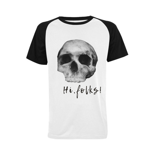 Horror Skull Greets You Men's Raglan T-shirt (USA Size) (Model T11)