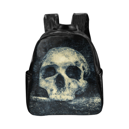 Man Skull In A Savage Temple Halloween Horror Multi-Pockets Backpack (Model 1636)
