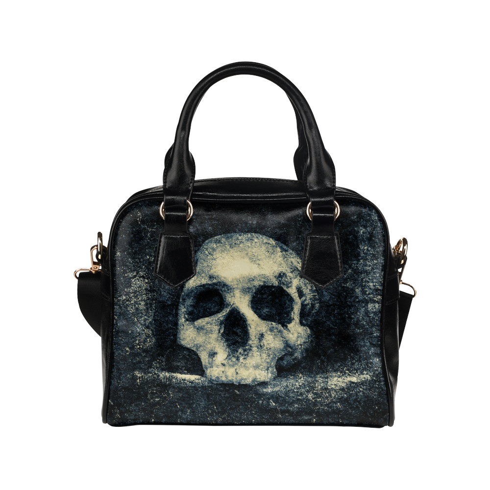 Man Skull In A Savage Temple Halloween Horror Shoulder Handbag (Model 1634)