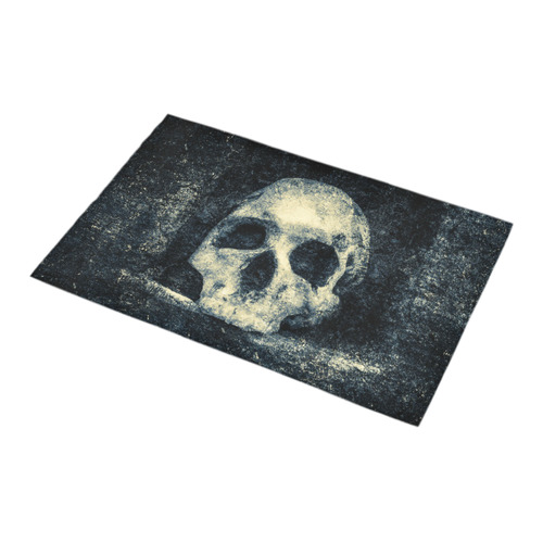 Man Skull In A Savage Temple Halloween Horror Bath Rug 16''x 28''