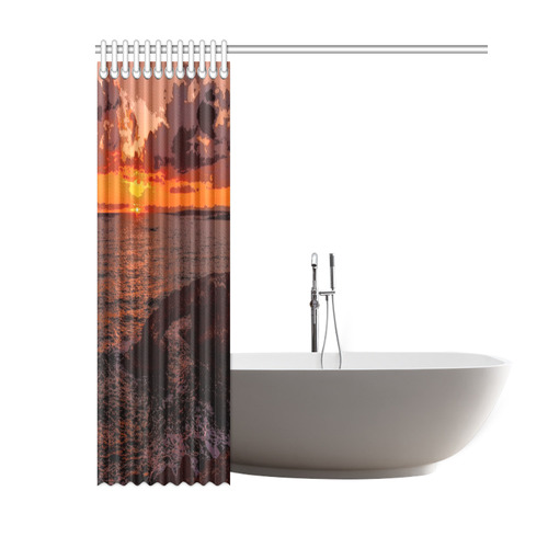 travel to sunset 2 by JamColors Shower Curtain 60"x72"