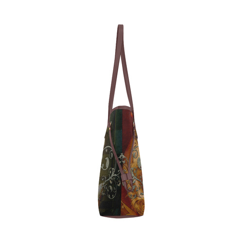 Awesome creepy skulls Clover Canvas Tote Bag (Model 1661)
