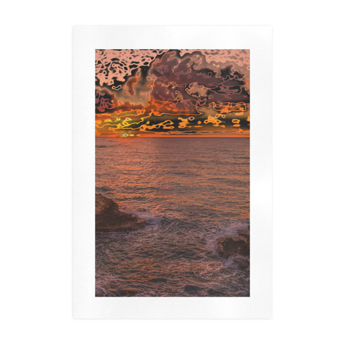 travel to sunset 3 by JamColors Art Print 19‘’x28‘’