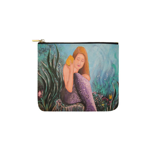 Mermaid Under The Sea Carry-All Pouch 6''x5''