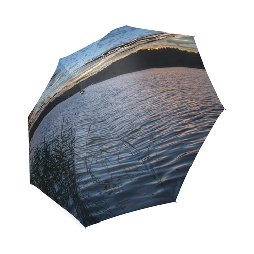 travel to sunset 05 by JamColors Foldable Umbrella (Model U01)