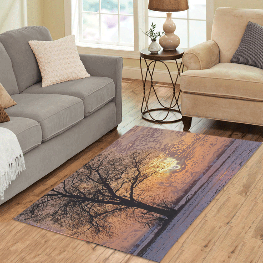 travel to sunset 4 by JamColors Area Rug 5'x3'3''