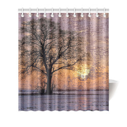 travel to sunset 4 by JamColors Shower Curtain 66"x72"