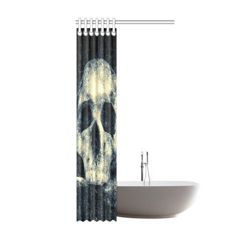 Man Skull In A Savage Temple Halloween Horror Shower Curtain 36"x72"