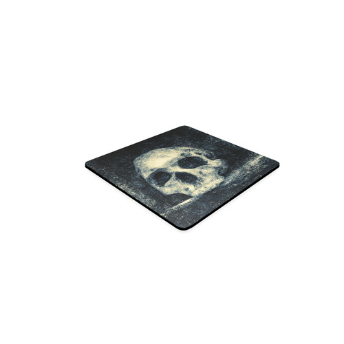 Man Skull In A Savage Temple Halloween Horror Square Coaster